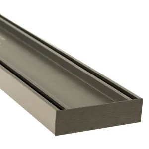 Lauxes STI26 Insert 1000x100x26 Brushed Nickel by Beaumont Tiles, a Shower Grates & Drains for sale on Style Sourcebook