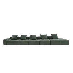 Riley Muse Forest Modular Sofa - 1x Arm, 4x Armless, 1x Right Terminal by James Lane, a Sofas for sale on Style Sourcebook