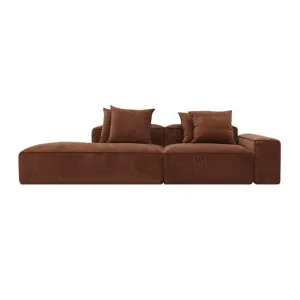 Riley Muse Rust Modular Sofa - 1x Arm, 1x Armless, 1x Left Terminal by James Lane, a Sofas for sale on Style Sourcebook