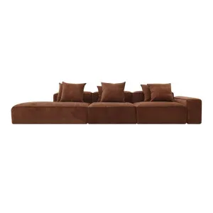 Riley Muse Rust Modular Sofa - 1x Arm, 2x Armless, 1x Left Terminal by James Lane, a Sofas for sale on Style Sourcebook