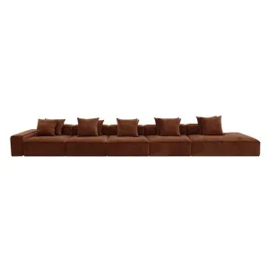 Riley Muse Rust Modular Sofa - 1x Arm, 4x Armless, 1x Right Terminal by James Lane, a Sofas for sale on Style Sourcebook