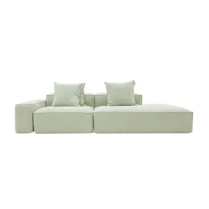 Riley Linen Oatmeal Modular Sofa - 1x Arm, 1x Armless, 1x Right Terminal by James Lane, a Sofas for sale on Style Sourcebook