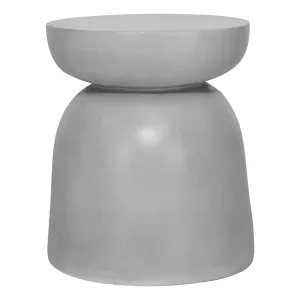 Jude Side Table 40x44.5cm in Cement / Fibreglass Grey by OzDesignFurniture, a Side Table for sale on Style Sourcebook