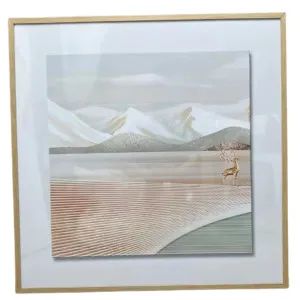 P009 Framed Perspex Glass Canvas Art Print  100 cm x 100 cm by Macey & Moore, a Painted Canvases for sale on Style Sourcebook