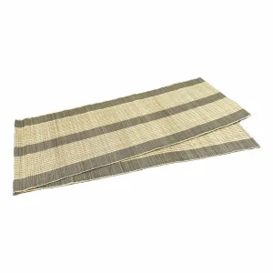 Bamboo Table Runner 180x33cm in Natural/Black by OzDesignFurniture, a Table Cloths & Runners for sale on Style Sourcebook