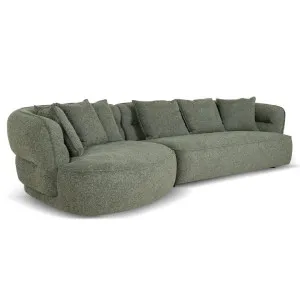 Rowe Left Chaise Sofa - Coral Dark Green by Interior Secrets - AfterPay Available by Interior Secrets, a Sofas for sale on Style Sourcebook
