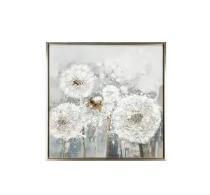 Dandelion Wall Art Canvas 60cm x 60cm by Luxe Mirrors, a Artwork & Wall Decor for sale on Style Sourcebook