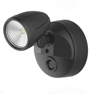 Martec Bandit 12W LED Single Head Exterior Security Spotlight Black by Martec, a Spotlights for sale on Style Sourcebook