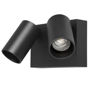 Martec Capri 18W LED Double Head Spotlight Black by Martec, a Spotlights for sale on Style Sourcebook