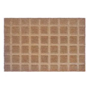 Tiles Coir Doormat with Vinyl Backing Small 45x75 by Florabelle Living, a Doormats for sale on Style Sourcebook