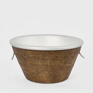 Paume Rattan Drinks Cooler Antique Brown by Florabelle Living, a Barware for sale on Style Sourcebook