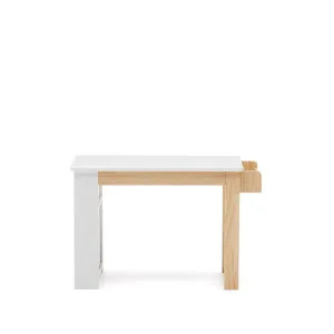 Serwa desk in white MDF and solid pine legs and details by Kave Home, a Kids Chairs & Tables for sale on Style Sourcebook