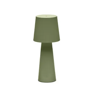 Arenys large outdoor metal table lamp in a green painted finish by Kave Home, a Table & Bedside Lamps for sale on Style Sourcebook