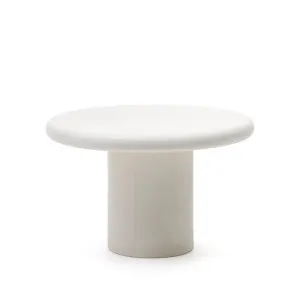 Addaia Round Table made of White Cement Ø120 cm by Kave Home, a Tables for sale on Style Sourcebook