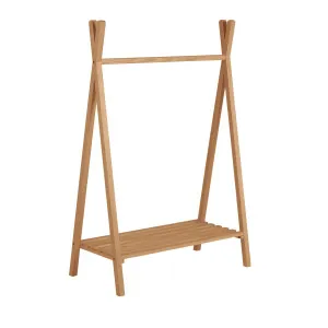 Maralis teepee clothes rail in solid ash wood, 148 x 50 cm by Kave Home, a Kids Storage & Toy Boxes for sale on Style Sourcebook