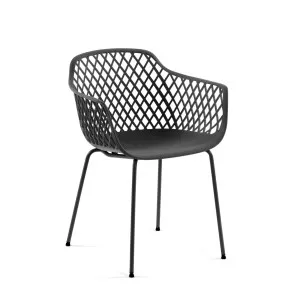 Quinn outdoor chair in grey by Kave Home, a Outdoor Chairs for sale on Style Sourcebook