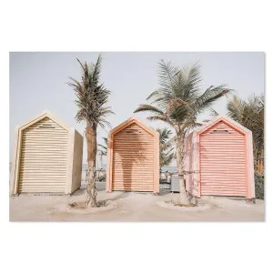 Beach Huts And Palms by Gioia Wall Art, a Prints for sale on Style Sourcebook