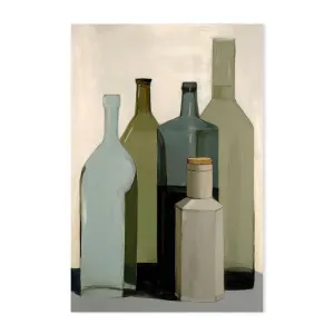 Green Bottles by Gioia Wall Art, a Prints for sale on Style Sourcebook