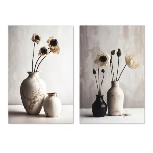 Ceramic Vases, Style A & B, Set Of 2 by Gioia Wall Art, a Prints for sale on Style Sourcebook