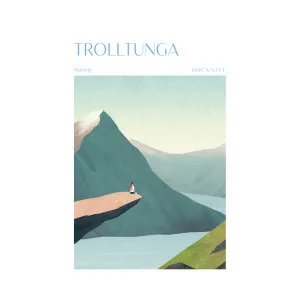 Trolltunga, Norway , By Long Way Home by Gioia Wall Art, a Prints for sale on Style Sourcebook