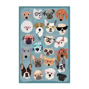 Puzzle Dogs In Glasses, By Hanna Melin by Gioia Wall Art, a Prints for sale on Style Sourcebook