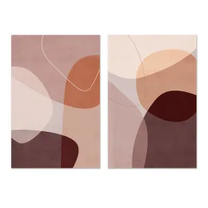 Layered Shapes, Style A & B, Set Of 2 by Gioia Wall Art, a Prints for sale on Style Sourcebook