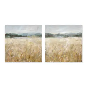 Field of Gold, Style A & B, Set Of 2 , By Danhui Nai by Gioia Wall Art, a Prints for sale on Style Sourcebook