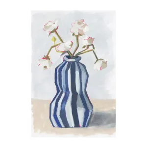 Fresh Flowers In A Striped Vase, Style B by Gioia Wall Art, a Prints for sale on Style Sourcebook