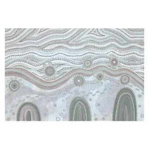 Land And Sky, Muted Blue , By Domica Hill by Gioia Wall Art, a Aboriginal Art for sale on Style Sourcebook