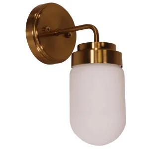 Oriel Lighting Dunburn Wall Light Satin Brass by Oriel Lighting, a Outdoor Lighting for sale on Style Sourcebook