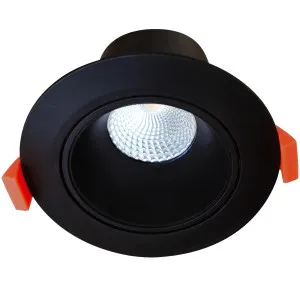 Martec Rex Gimbal 9W Tri Colour LED Downlight Black by Martec, a LED Lighting for sale on Style Sourcebook