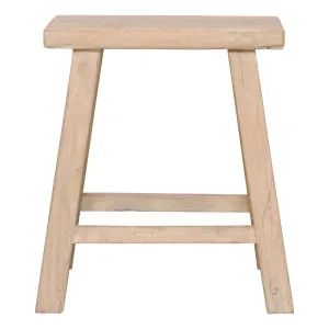 Royal Vault Rectangle Stool 45x50cm in Reclaimed Elm by OZ Design, a Stools for sale on Style Sourcebook