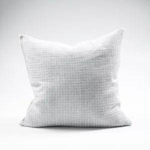 Ordonne Linen Houndstooth Cushion - Silver Grey | Cover Only / 40x60cm | Eadie Lifestyle by Eadie Lifestyle, a Cushions, Decorative Pillows for sale on Style Sourcebook