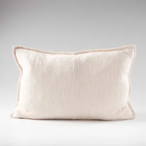 Myra Cushion - Musk/White Stripe | Cover Only / 40x60cm | Eadie Lifestyle by Eadie Lifestyle, a Cushions, Decorative Pillows for sale on Style Sourcebook