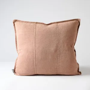 Luca® Linen Cushion - Clay | Cover Only / 50x50cm | Eadie Lifestyle by Eadie Lifestyle, a Cushions, Decorative Pillows for sale on Style Sourcebook