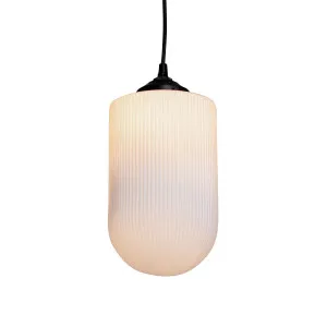 Lloyd Reeded Glass Pendant Light by Fat Shack Vintage, a Pendant Lighting for sale on Style Sourcebook