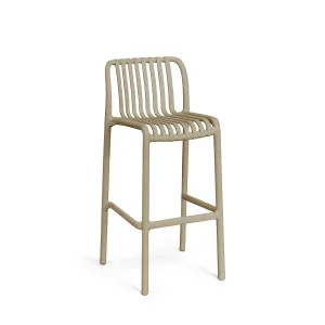 Isabellini stackable outdoor stool in beige 75 cm by Kave Home, a Outdoor Chairs for sale on Style Sourcebook