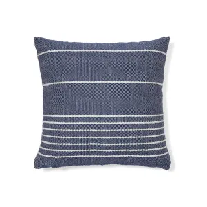 Polp blue striped cushion cover 100% PET 45 x 45 cm by Kave Home, a Outdoor Cushions for sale on Style Sourcebook