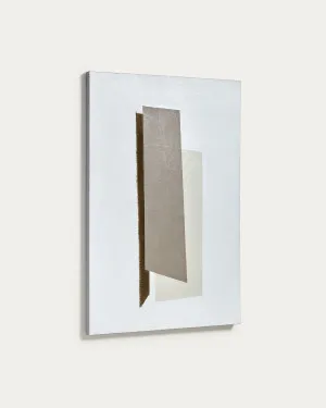 Suilen white and brown frame, 60 x 90 cm by Kave Home, a Wall Hangings & Decor for sale on Style Sourcebook