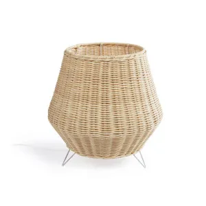 Small Kamaria table lamp in rattan with natural finish1 by Kave Home, a Table & Bedside Lamps for sale on Style Sourcebook