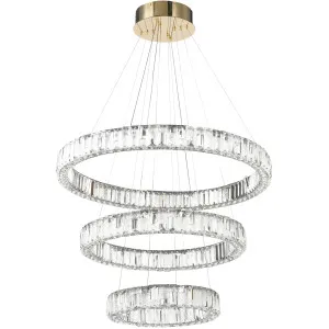 Telbix Rias 3 Tier Pendant Light Gold by Telbix, a Pendant Lighting for sale on Style Sourcebook