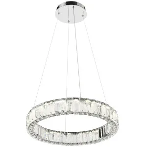 Telbix Rias 1 Tier Pendant Light Chrome by Telbix, a Pendant Lighting for sale on Style Sourcebook