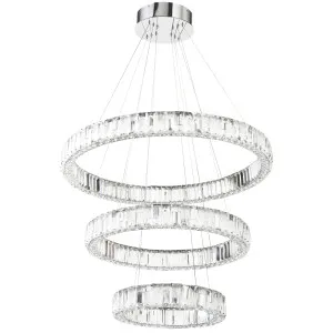 Telbix Rias 3 Tier Pendant Light Chrome by Telbix, a Pendant Lighting for sale on Style Sourcebook