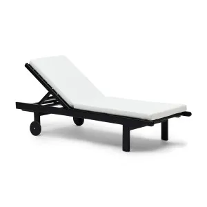 Avoca Outdoor Sunbed Black & White by Horgans, a Outdoor Sofas for sale on Style Sourcebook