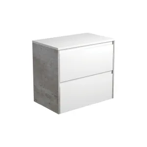 Amato Satin White 750 Wall-Hung Cabinet, Industrial Panels by Fienza, a Vanities for sale on Style Sourcebook