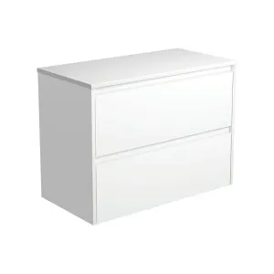 Amato Satin White 900 Wall-Hung Cabinet, Satin White Panels by Fienza, a Vanities for sale on Style Sourcebook