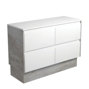 Amato Satin White 1200 Cabinet on Kickboard, Industrial Panels by Fienza, a Vanities for sale on Style Sourcebook