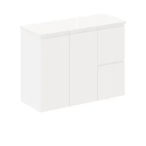 Siska 900mm Ensuite Depth Wall Hung Cabinet, Right Drawers by Fienza, a Vanities for sale on Style Sourcebook