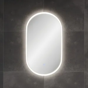 Sansa Pill LED Mirror, 535 x 940 mm by Fienza, a Illuminated Mirrors for sale on Style Sourcebook