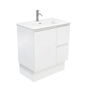 Joli Matte Fingerpull Satin White 750 Vanity On Kickboard by Fienza, a Vanities for sale on Style Sourcebook